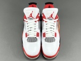 Jordan Air Jordan 4 Fle Red Retro Men Basketball Sneakers Shoes