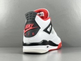 Jordan Air Jordan 4 Fle Red Retro Men Basketball Sneakers Shoes