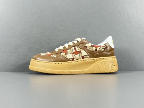Gucci Chunky B Classic Daddy Shoes Unisex Fashion Biscuit Sneakers Shoes Brown