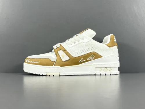 Louis Vuitton Trainer Fashion Low Casual Board Shoes Unisex Rendering Sneakers