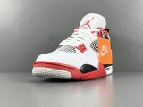 Jordan Air Jordan 4 Fle Red Retro Men Basketball Sneakers Shoes