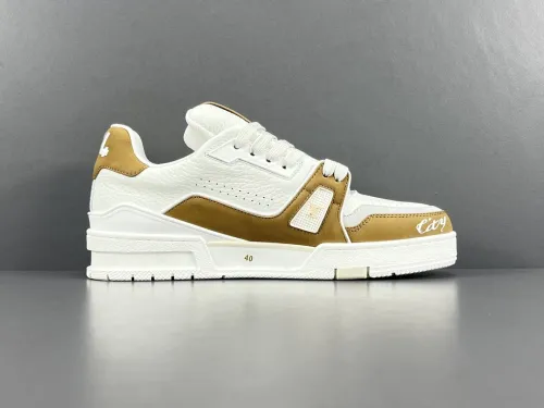 Louis Vuitton Trainer Fashion Low Casual Board Shoes Unisex Rendering Sneakers
