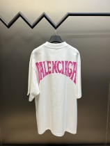 Balenciaga Hand Drawn Letter Printing Short Sleeve Unisex Oversize Casual T-Shirts