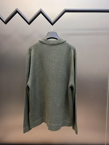 Dior Unisex Embroidery Cashmere Sweater Wool Sweater Cardigan