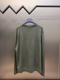 Dior Unisex Embroidery Cashmere Round Neck Sweater Wool Sweater