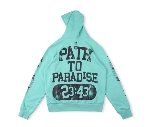 Hellstar Path To Paradise Angel Hand-painted Hoodie Unisex Pullover Casual Loose Sweatshirts