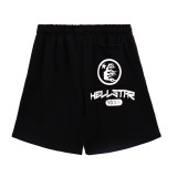 Hellstar Vintage Logo Printed Pants Cotton Thin Loose Casual Shorts