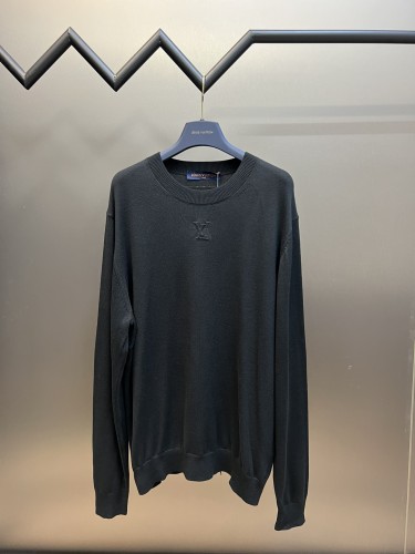 Louis Vuitton Fashion Round Neck Wool Pullover Unisex Casual 3D Embossed Cashmere Sweater
