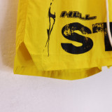 Hellstar Vintage Logo Printed Pants Nylon Thin Casual Sports Shorts