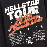 Hellstar Vintage Printed Hoodie Pullover Washed Old Fashion Loose Sports Sweatshirts