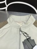 Dior Contrasting Pilot Jacket Men Zip Jacket