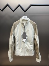 Dior Contrasting Pilot Jacket Men Zip Jacket