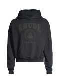 RHUDE American Retro Logo Hoodie Unisex Casual Washed Old Sweatshirts