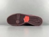 Nike DUNK SB Low Men Casual Sneakers Rose Red Anti Slip Wear Resistant Cricket Shoes