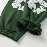 DENIM TEARS Cotton Wreath Sweatpants  Unisex Co-branded Foam Printed Logo Pants