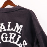Palm Angels THE GAME OF THE SNAKE Print Pullover Fashion Cotton Long Sleeve Sweatshirts