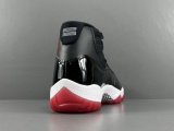 Jordan Air Jordan 11 Retro Bred Unisex Basketball Sneakers Shoes