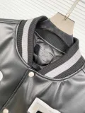 Off White Embroidered Logo Jacket Quilted Down Motorcycle Jacket