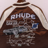 RHUDE Thickened Racing And Cotton Jacket Men Baseball Jersey Jacket