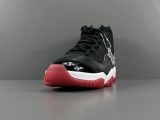 Jordan Air Jordan 11 Retro Bred Unisex Basketball Sneakers Shoes