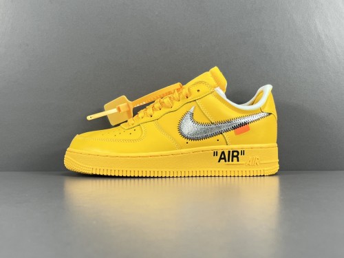 Off-White X Nike Air Force 1 LOW Lemonads Men Casual Sneakers Fashion Street Sports Board Shoes