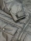 Gucci Unisex Jacquard Embellished Nylon Hooded Down Jacket Full Zipper Jacket