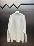 Loewe Embroidered Logo Pullover Unisex Jacquard Pocket Knitted Sweater