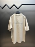 Balenciaga Hot Diamond Letter Short Sleeve Unisex Oversize Casual T-Shirts