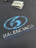 Balenciaga Make Old Letter Print Short Sleeve Unisex Oversize Casual T-Shirts