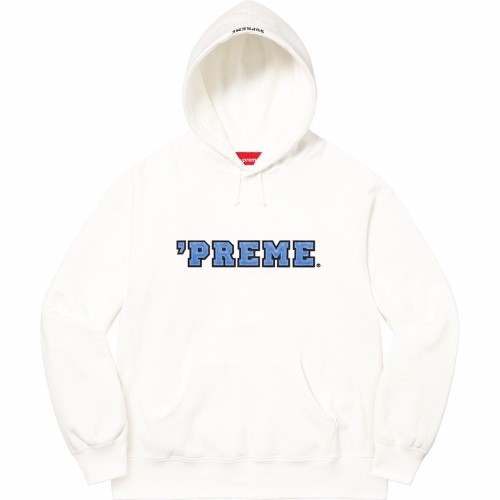 Supreme Preme Hoodie Unisex Casual Street Letter Embroidered Logo Sweatshirts