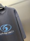Balenciaga Make Old Letter Print Short Sleeve Unisex Oversize Casual T-Shirts