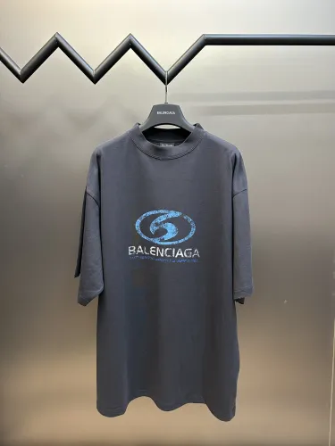 Balenciaga Make Old Letter Print Short Sleeve Unisex Oversize Casual T-Shirts