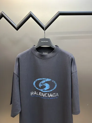 Balenciaga Make Old Letter Print Short Sleeve Unisex Oversize Casual T-Shirts
