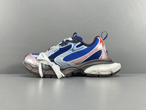 Balenciaga Track 3XL Mesh Sneakers Unisex Sports Jogging Shoes Grey/Blue/Red