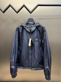 Fendi Shadow Pattern Gradient Two Sided Jacket Men Blue Technology Two sided Windbreaker Jacket