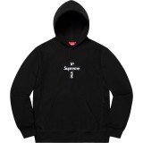Supreme Cross Box Logo Hoodie Unisex Classic Bogo Embroidered Print Casual Street Sweatshirts