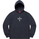 Supreme Cross Box Logo Hoodie Unisex Classic Bogo Embroidered Print Casual Street Sweatshirts