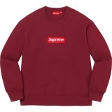 Supreme Box Logo Crewneck Pullover Classic Bogo Red Label Embroidered Logo Sweatshirts