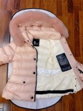 Moncler Women Waist Collection Small Buckle Short Down Jacket Full Zip Fox Hoodie Down Jacket