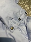 Moncler Black Knight Classic Fashion Down Jacket Men Reflective Logo Hoodie Full Zip Down Coats