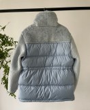 Moncler Escaut Women Lower Back Down Jacket Integrated Fur And Fur Full Zip Down Jacket