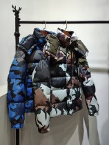 Moncler Mosa Classic Fashion Down Jacket Men Camouflage Hoodie Down Coats