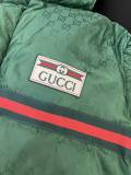 Gucci Pure 90 White Duck Down Jacket Unisex Lightweight Warm Simple Elegant Down Jacket