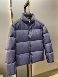 Prada Classic Re-Nylon Down Jacket Unisex Metal Triangle Logo Casual Down Jacket