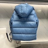 MONCLER X FRGMNT Acanthus Short Down Jacket Unisex Mountain Embroidery Letter Print Hoodie Down Jacket