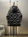 Prada Classic Re-Nylon Jacquard Down Jacket Unisex Enamel Metal Triangle Logo Casual Hoodie Down Jacket