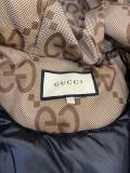 Gucci Classic Fashion Hoodie Down Jacket Unisex Full Logo Jacquard Zip Down Coat