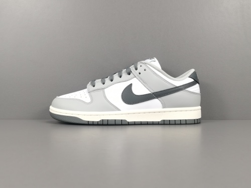 NIKE DUNK LOW Light Smoke Grey Fashion Unisex Casual Sneakers Street Sports Board Shoes