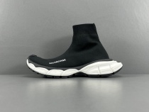 Balenciaga Speed Running Classic Socks Shoes Unisex Casual Boots Black