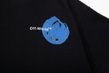 Off White Graffiti Cloud Arrow Print T-Shirt Fashion Unisex Cotton Short Sleeve